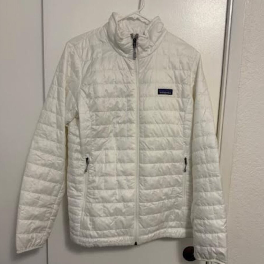 NEW Patagonia NWT Burch White nano Puff Down Jacket Women's XSmall New Condition